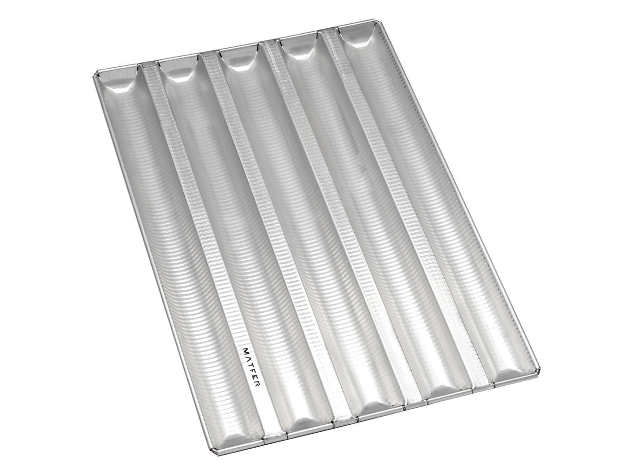 Plaque à baguette professionnelle - Alu-Gaufer - 5 baguettes 60 cm - Matfer