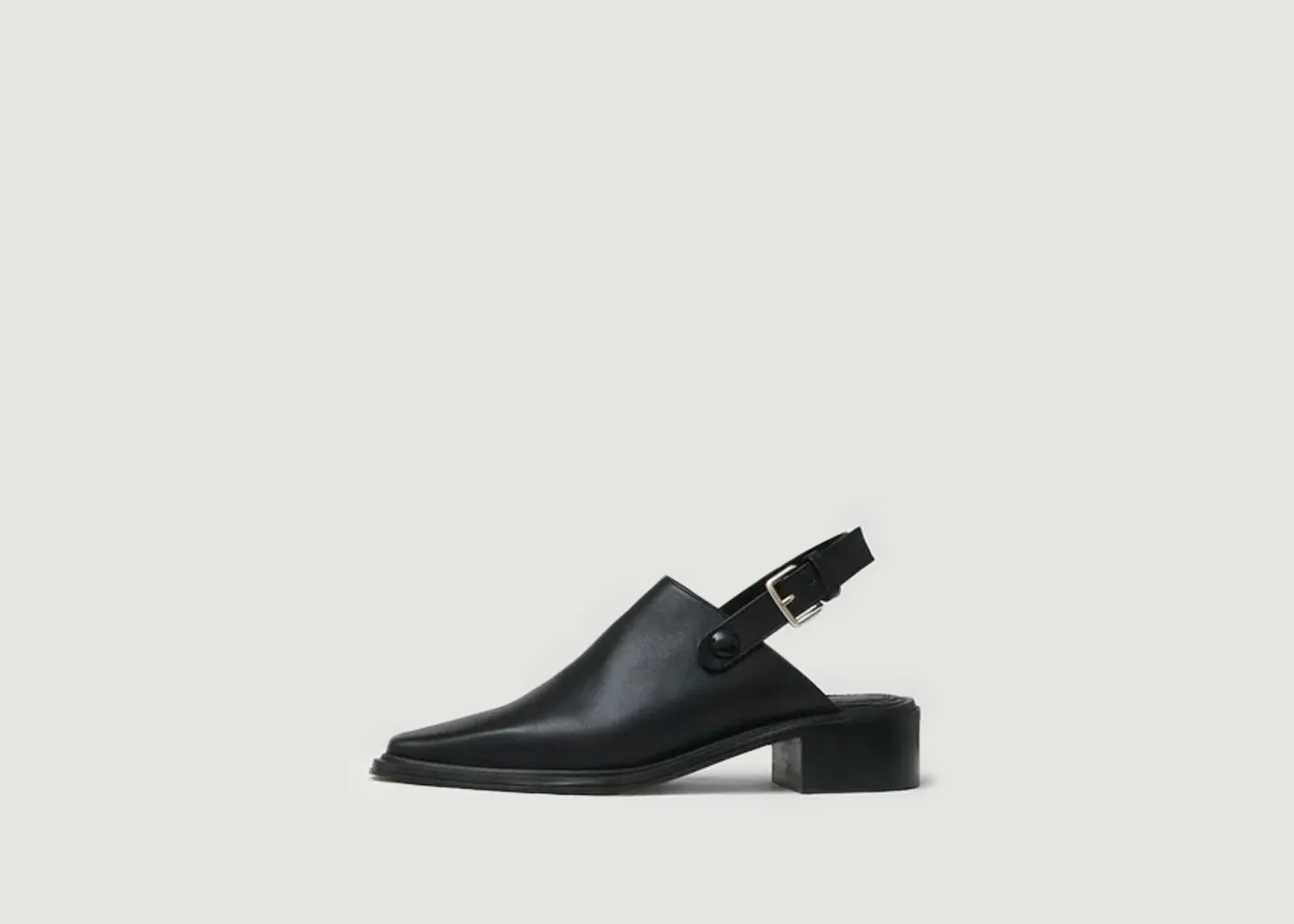 Mules plates en cuir - Shoko Souliers Martinez