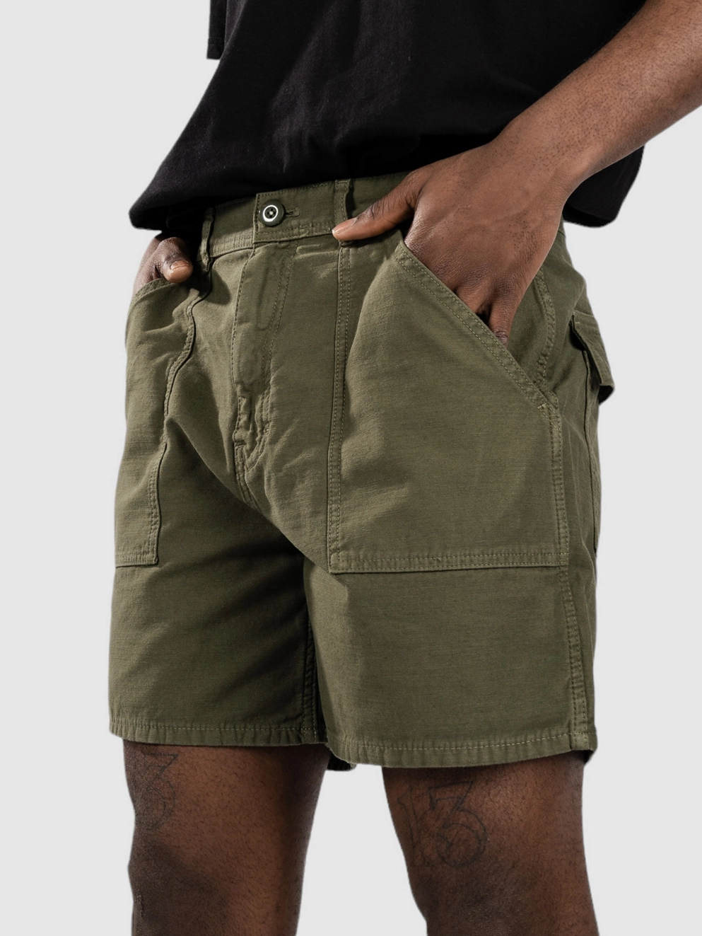 Stan Ray Fat 6 Inseam Shorts olive sateen