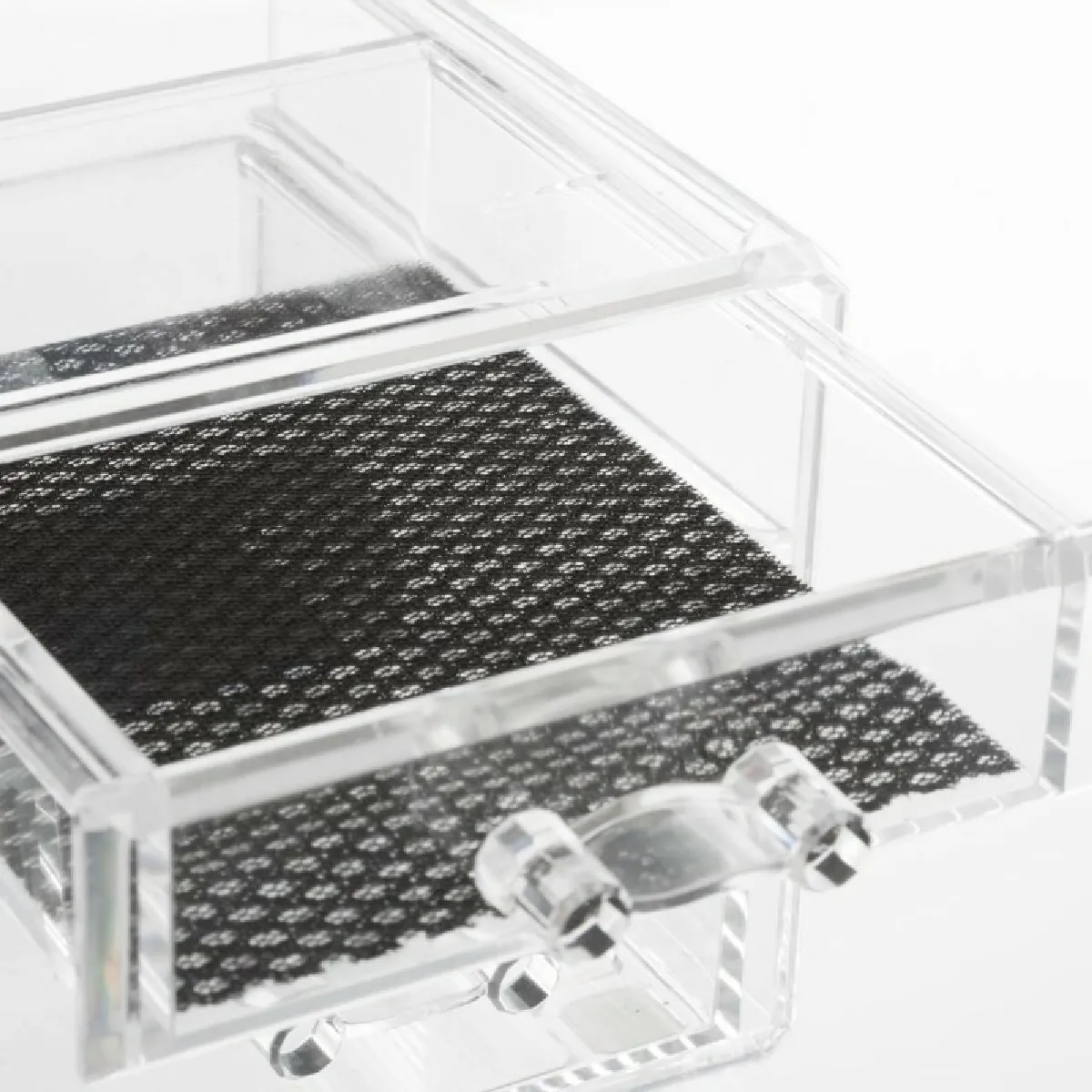 Beauté - Boîte à Bijoux 3 Tiroirs 15 cm - Transparent