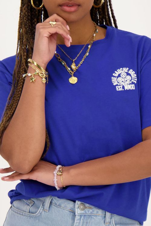 Blauw T-shirt Rive Gauche Droite