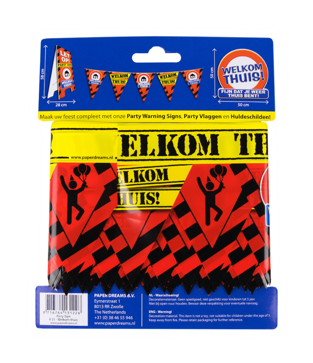 Welkom Thuis Afzetlint 12m
