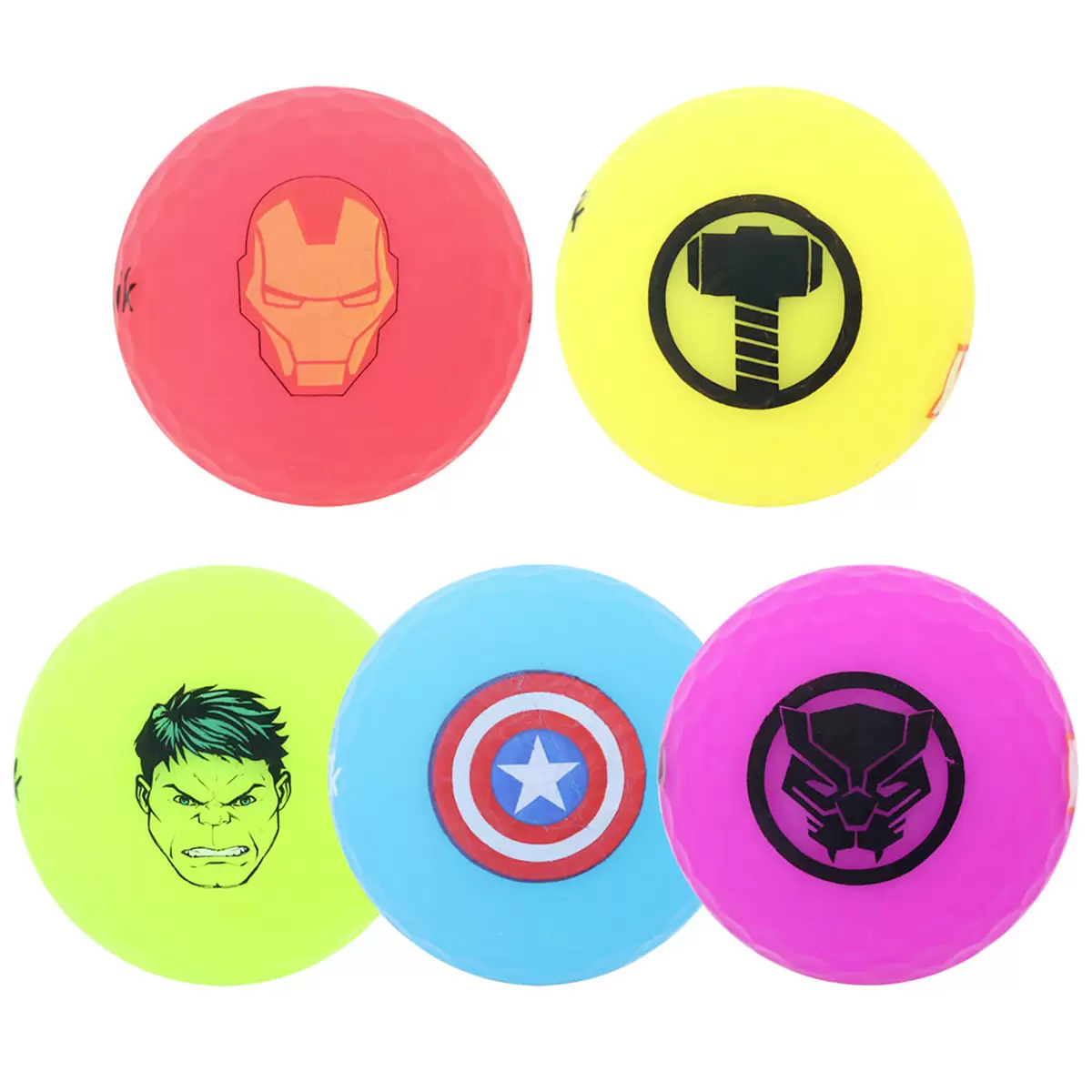 Marvel Golfbälle 5er Set Bunt