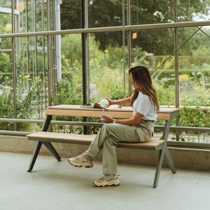Weltevree - Tablebench Outdoor, zementgrau