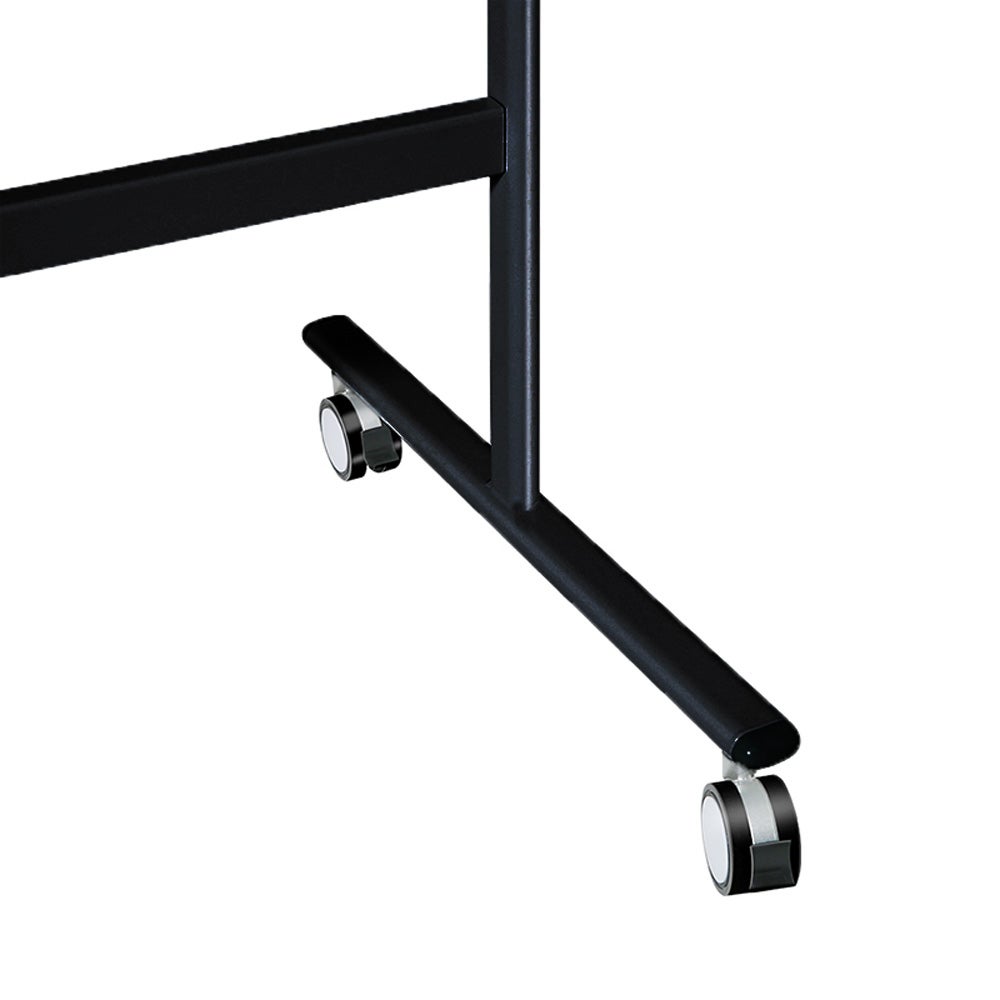 Mobiel whiteboard 90x120 cm - Dubbelzijdig - Zwart