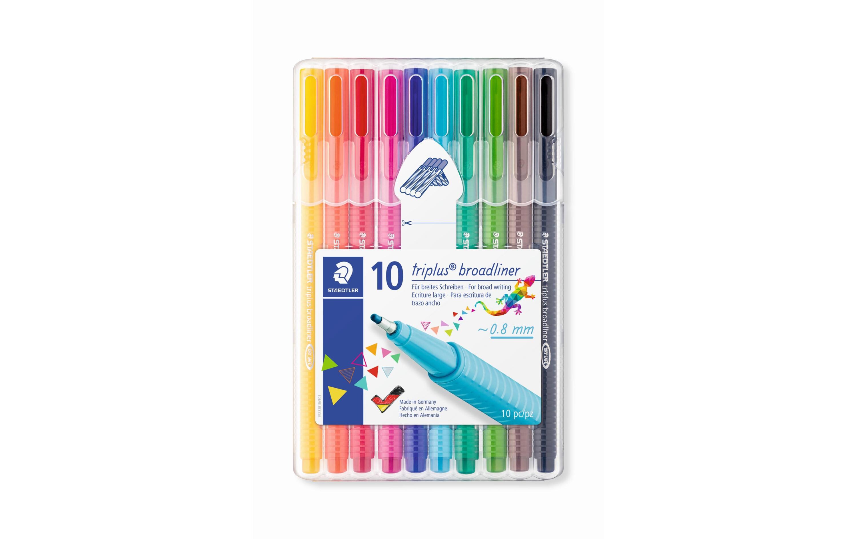 Fineliner Triplus broadliner 338 10 StückFolienstift von Staedtler