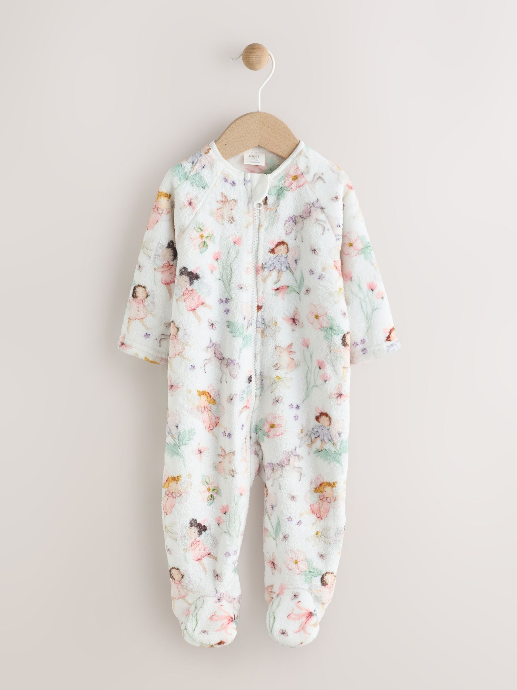 Crème - Fleece babypyjama
