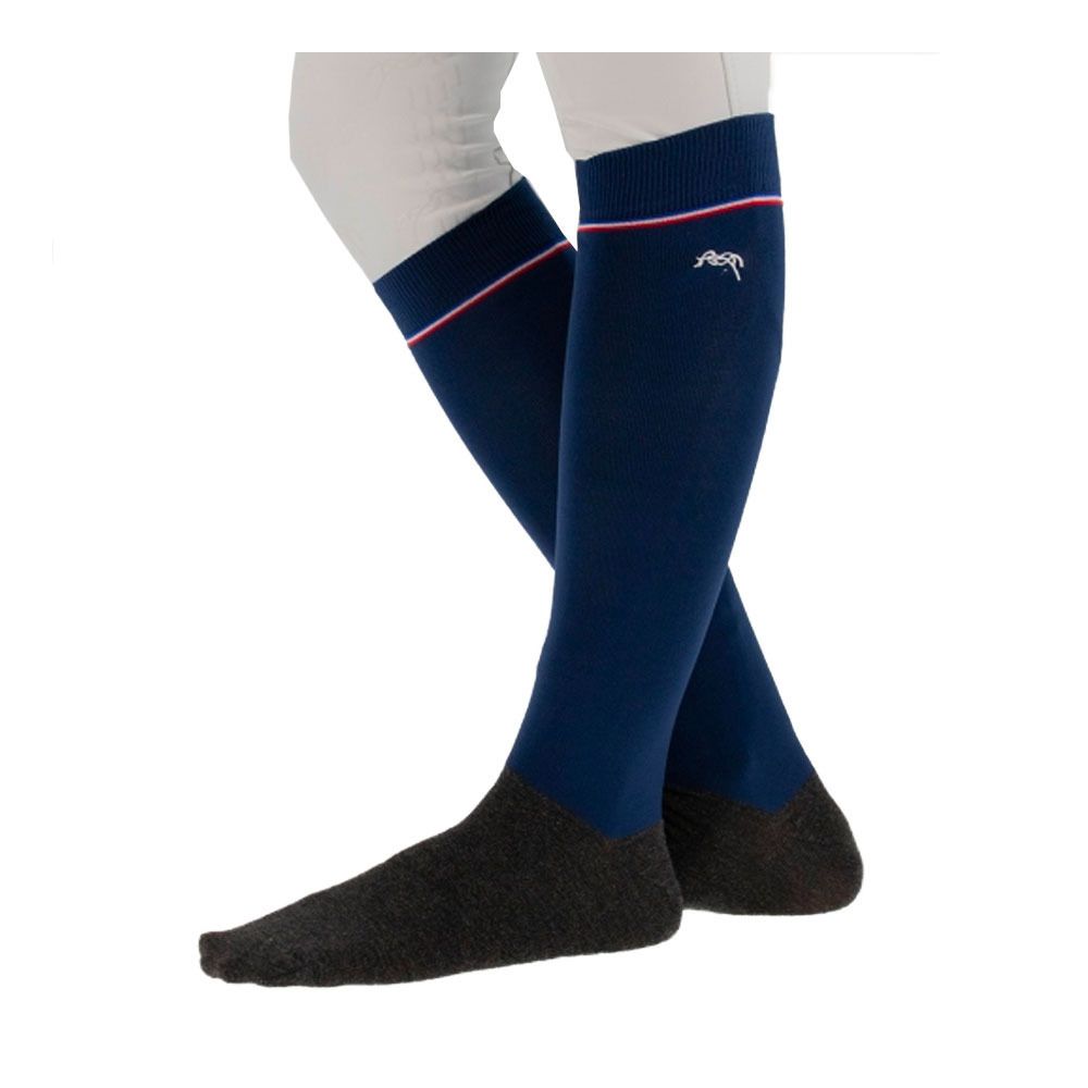 Pénélope LUXE - Chaussettes Femme marine