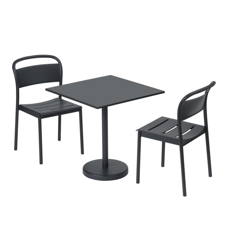 Muuto Linear Steel tuintafel 70x70x73 Burnt Orange