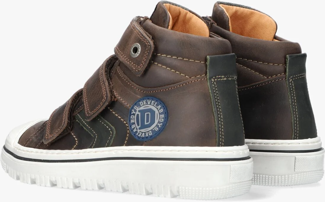 DEVELAB bruine develab hoge sneaker 41947