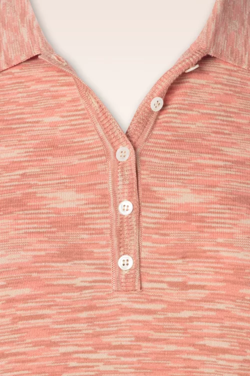 King Louie Polo Sham top in dusty rose