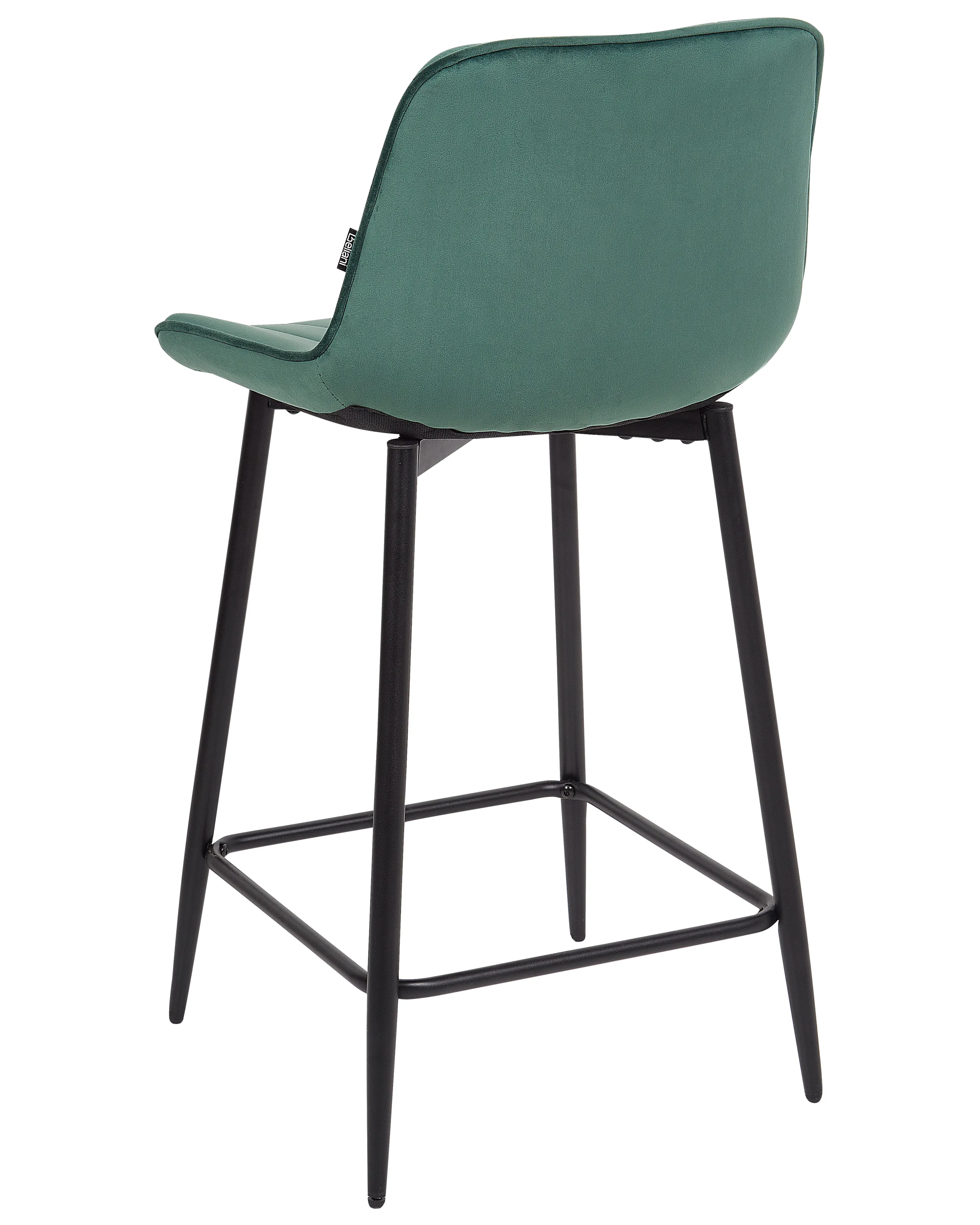 Set van 2 barstoelen DUBROVNIK Fluweel Smaragdgroen