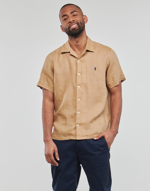Polo Ralph Lauren - CHEMISE COUPE DROITE EN LIN Camel / Kaki