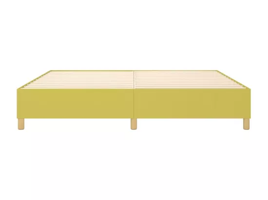 Sommier à lattes de lit Vert 200x200 cm Tissu