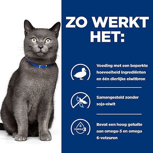 Hill's Prescription Diet DD Food Sensitivities Kattenvoer Eend & Erwt