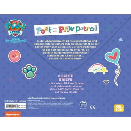 Nelson PAW Patrol Mitmachbuch: Post von der PAW Patrol
