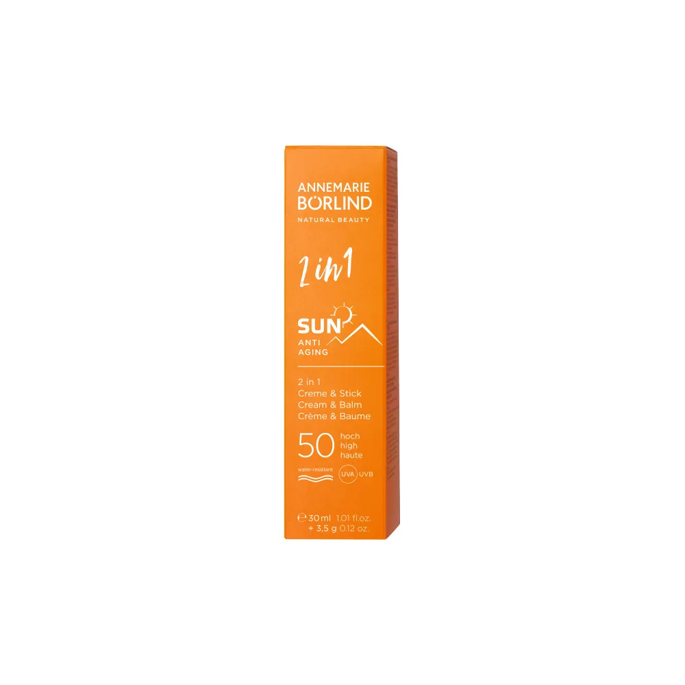 AnneMarie Börlind SUN 2 in 1 Sun Cream & Balm SPF50 - 30 ml.