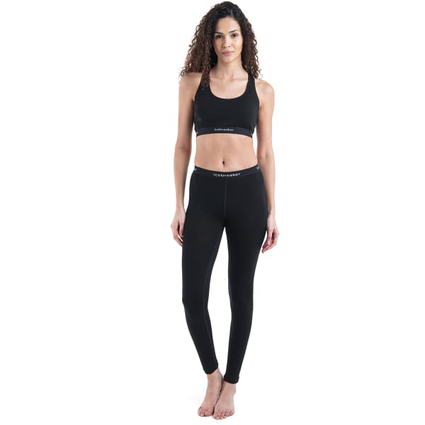 Brassière running ICEBREAKER W MERINO 125 ZONEKNIT RACERBACK BRA BLACK
