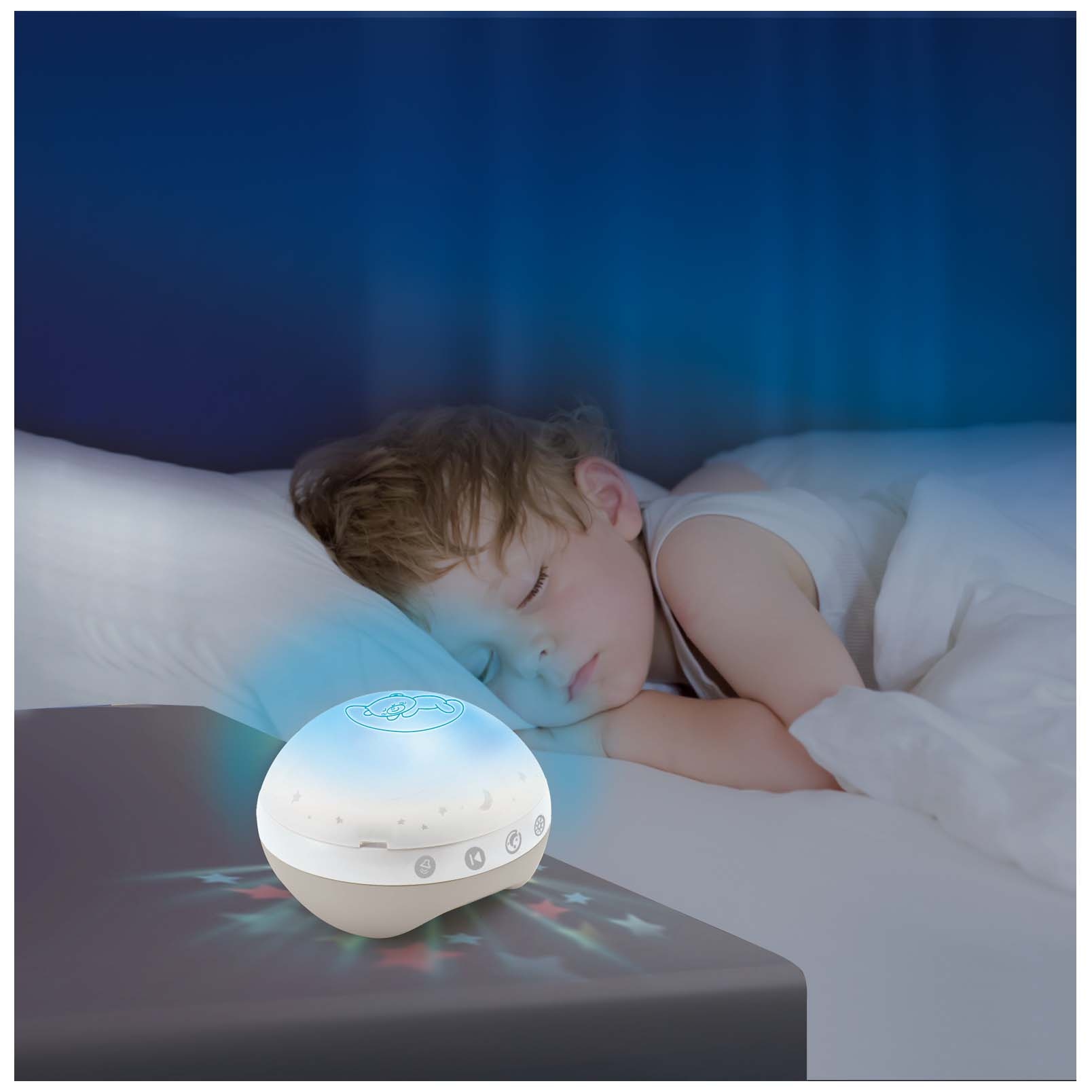 Infantino 3-in-1 muziekmobiel en projector beige - shop nu - Prénatal