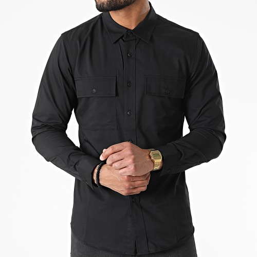 Chemise Manches Longues J529 Noir