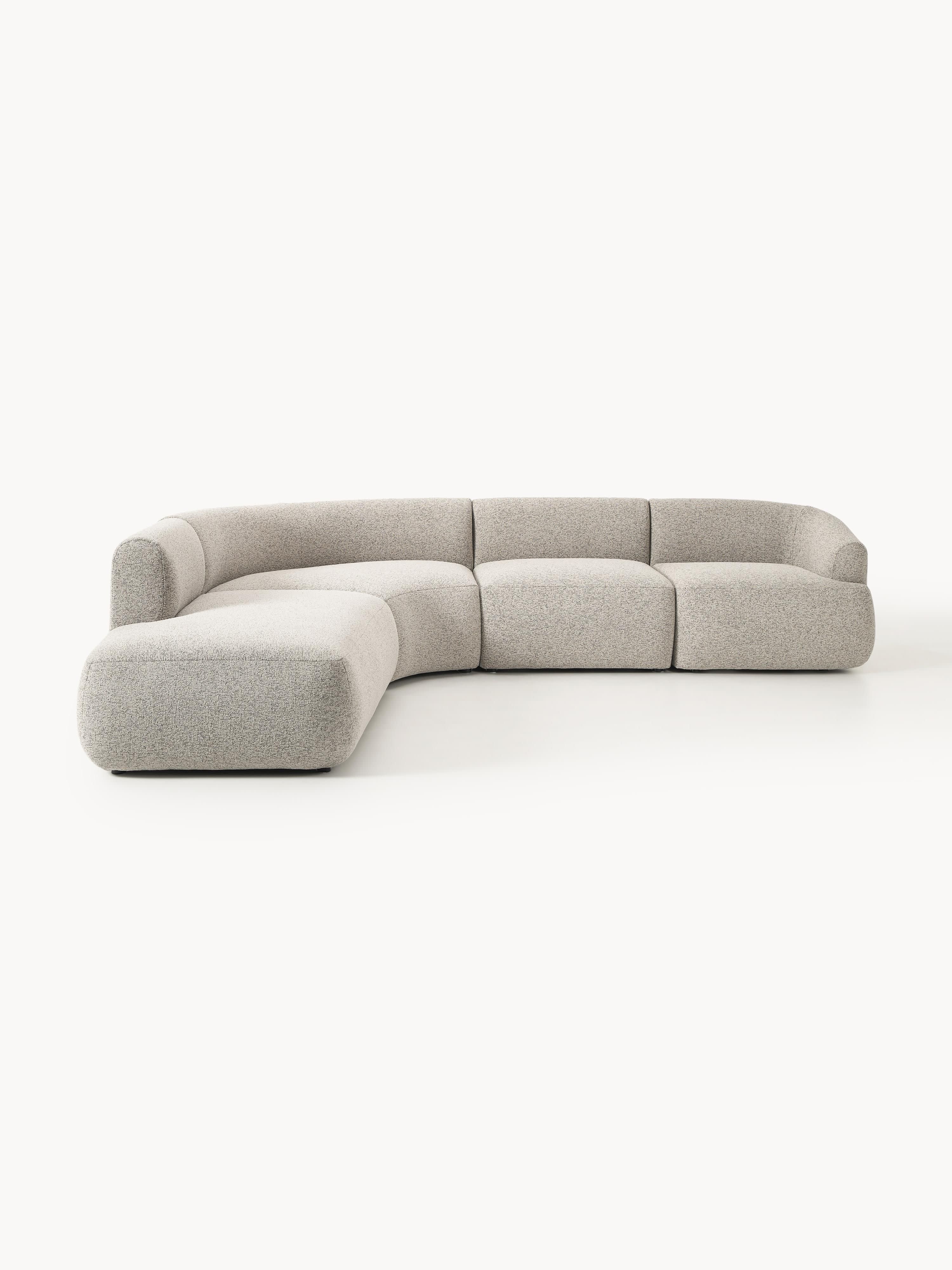 Modulaire bouclé hoekbank Sofia (4-zits)
