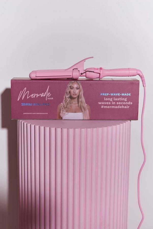 Mermade Hair Mini Waver Pink 25mm