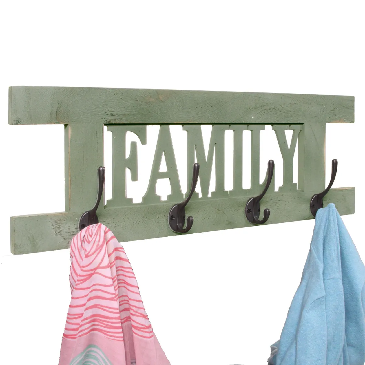 MENDLER Portemanteau HWC-C60 - Vert Shabby