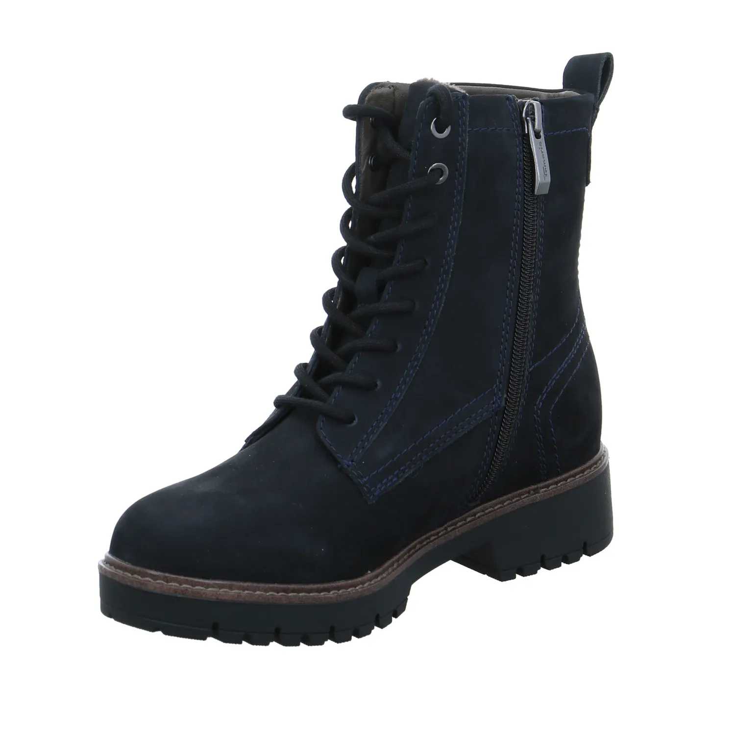 TAMARIS Boot Blau Leder