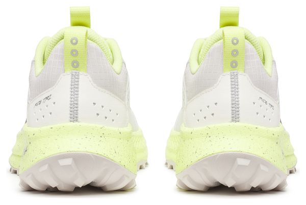 Chaussures Running Saucony Ride TR2 Blanc/Jaune Femme
