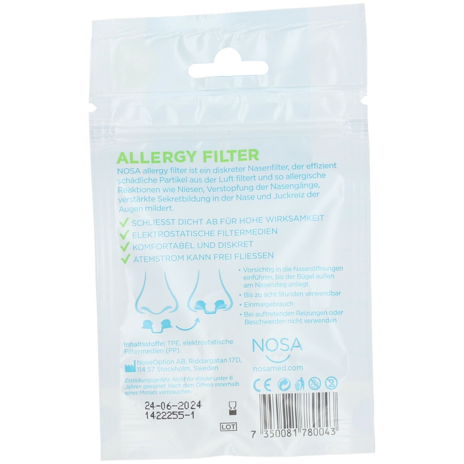 NOSA allergy Filter PM10