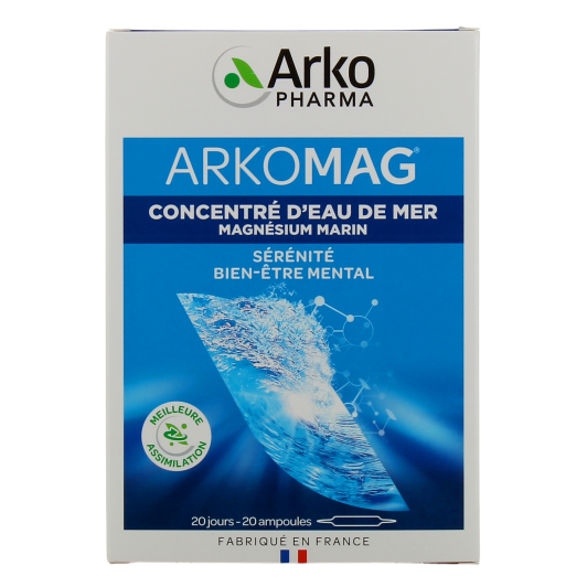 Arkomag concentré d'eau de mer ampoules - Magnésium marin