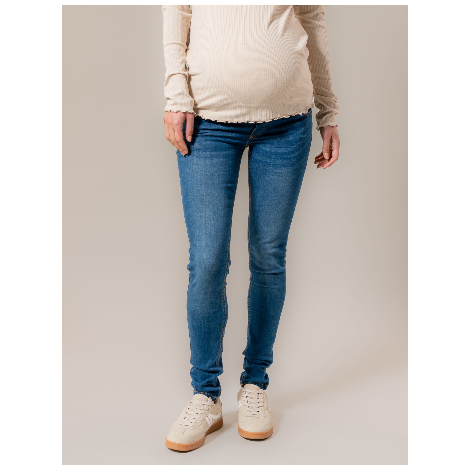 Prénatal zwangerschapsjeans lang effen denim