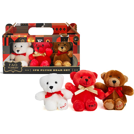 F.A.O. Schwarz bamse bjørjnesæt 3-pak 10 cm