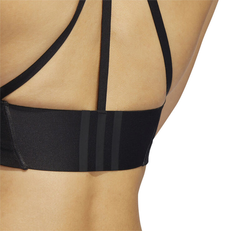 adidas Yoga Studio Light-Support 3-Stripes sports bh Sort