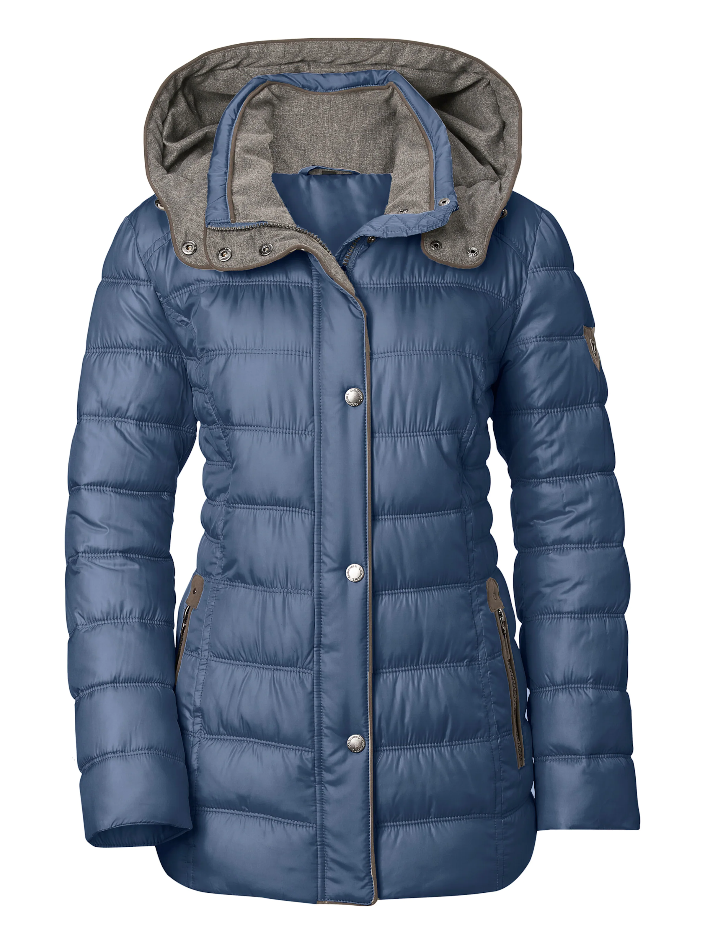 Steppjacke in jeansblau