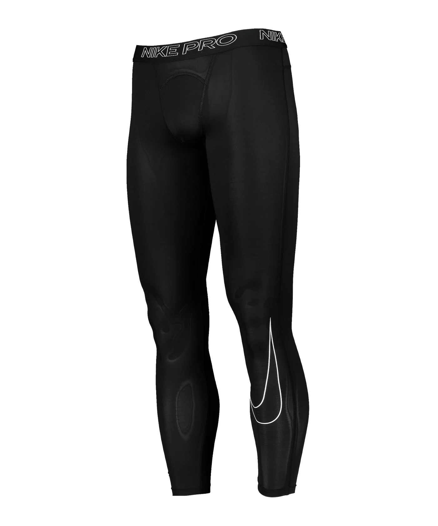 Nike Pro Tight Lang Schwarz Weiss F010