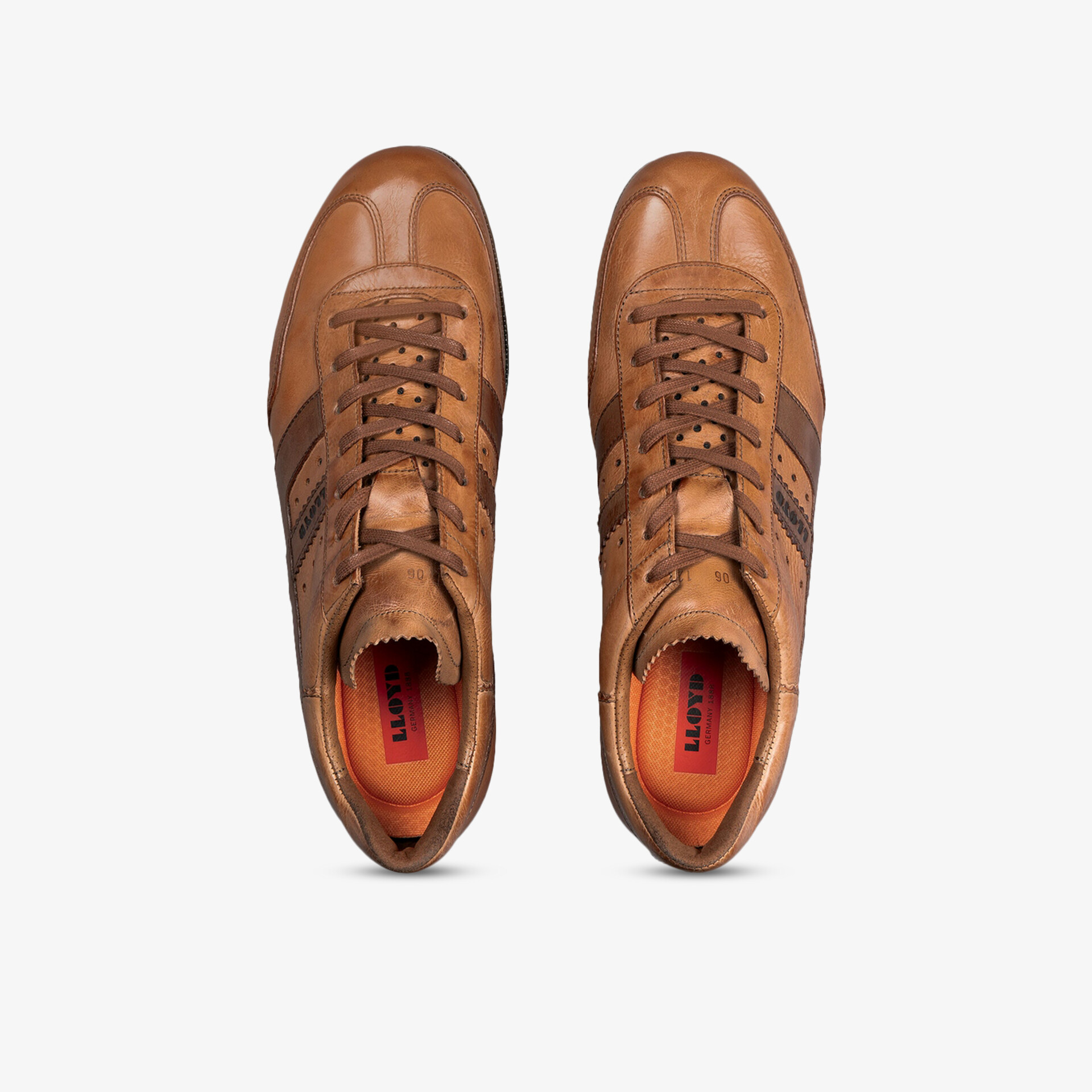 LLOYD BARRY Herren Schnürer cognac