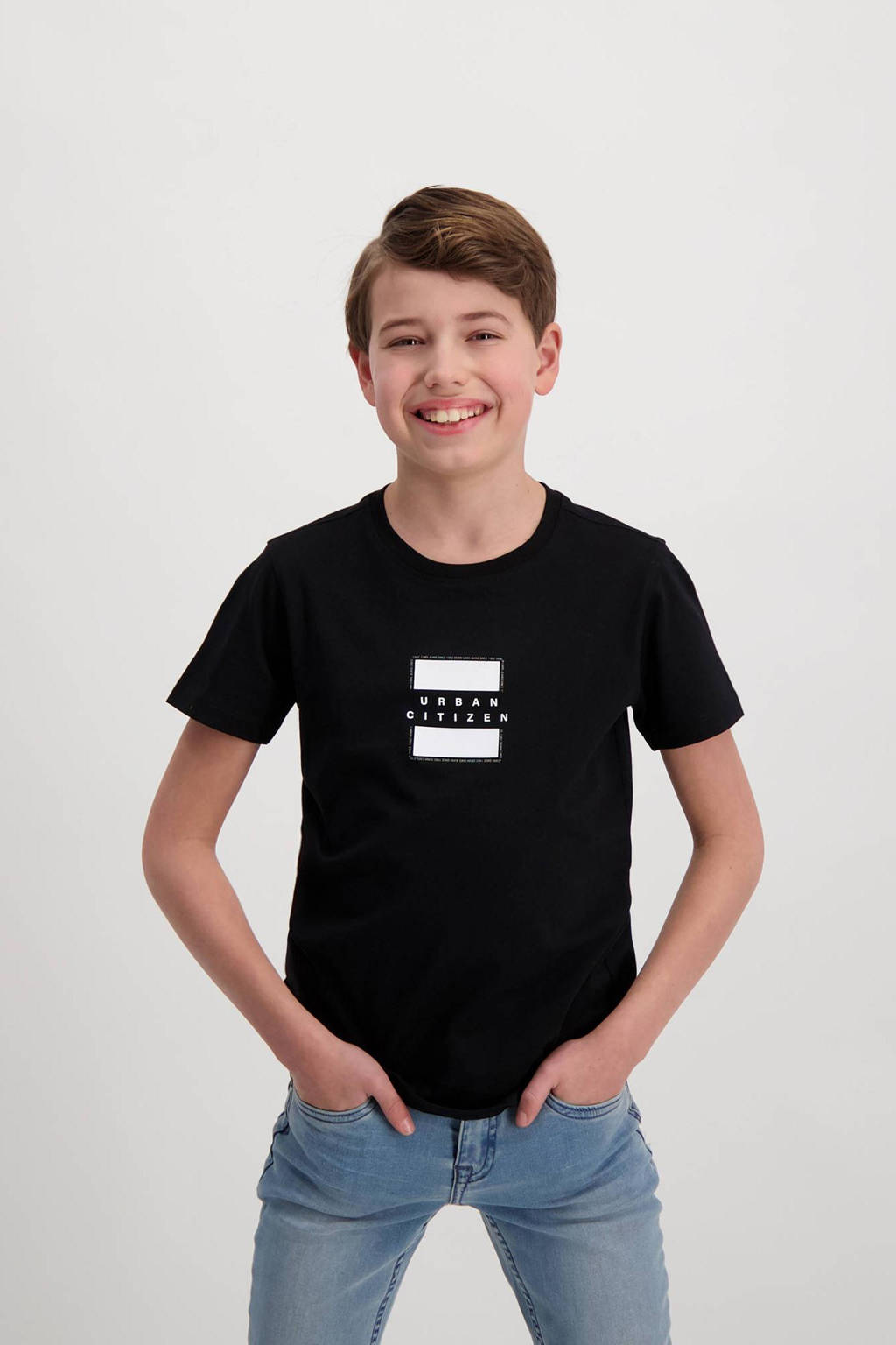 Cars T-shirt UNO met printopdruk zwart