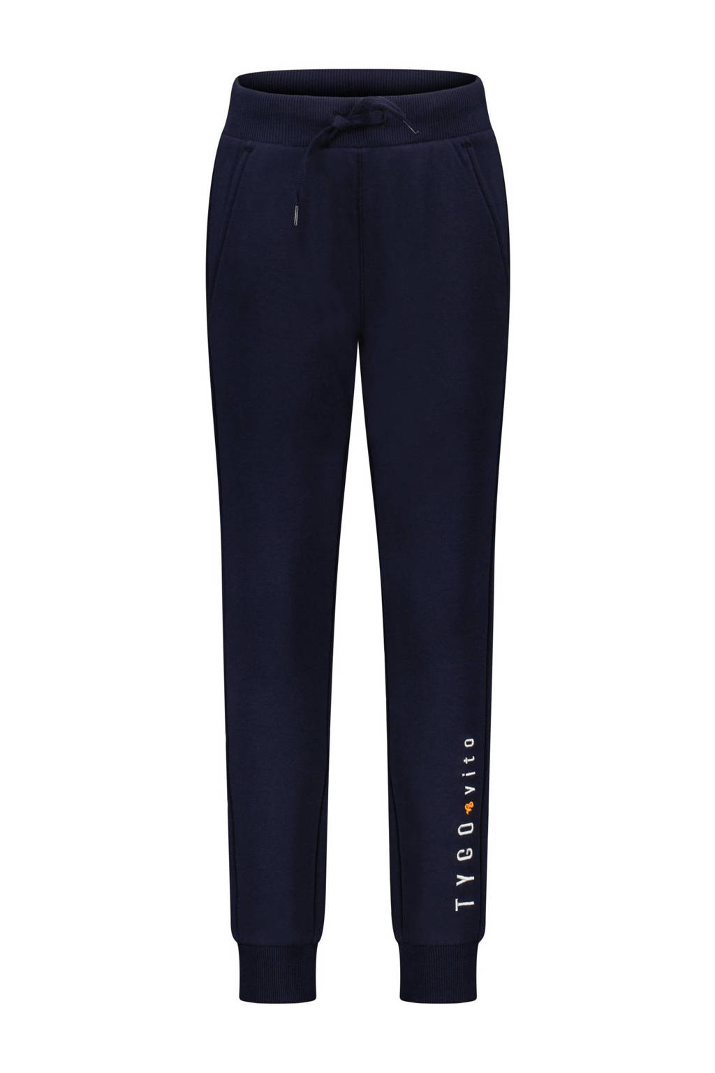TYGO & vito regular fit joggingbroek donkerblauw