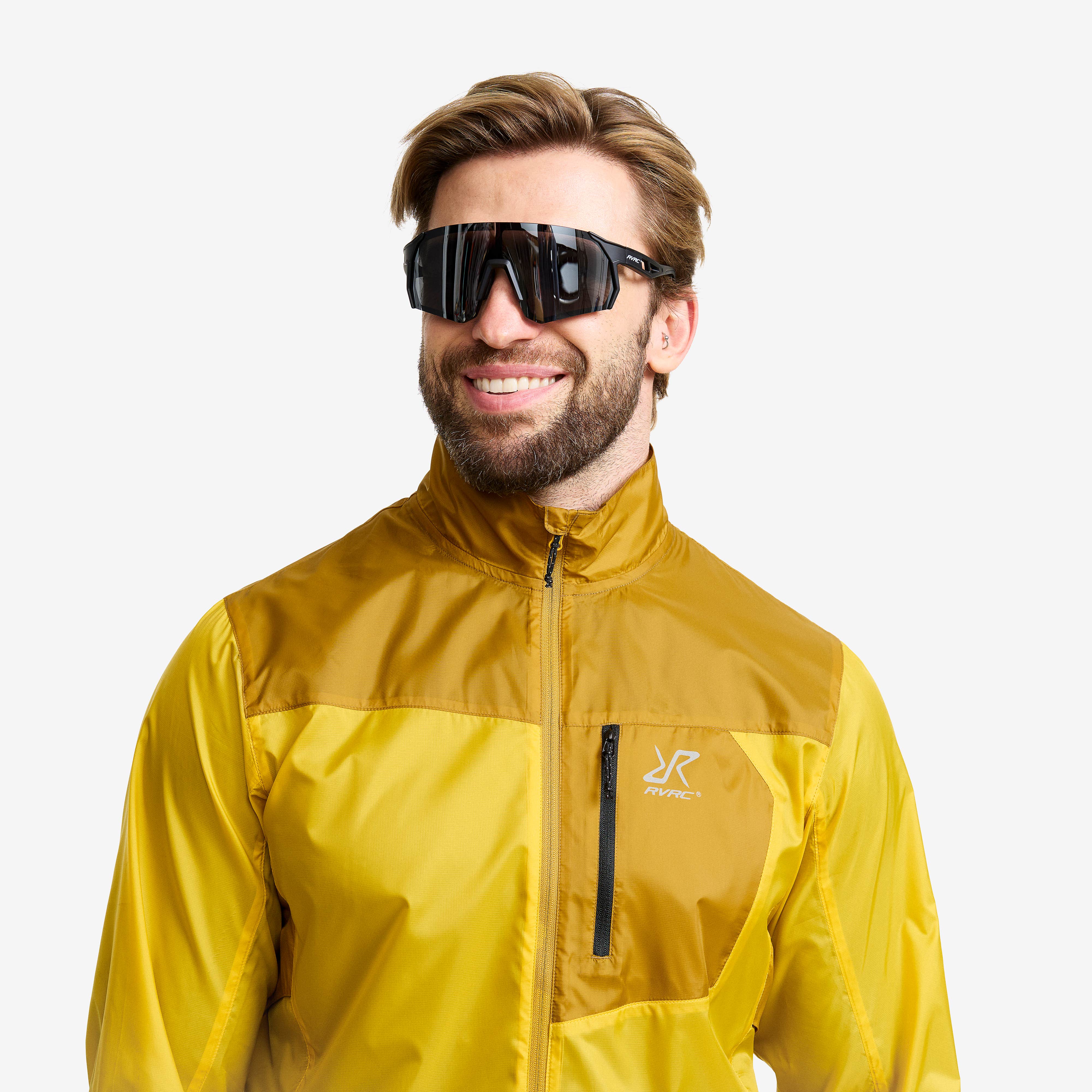Unit Light Windbreaker Herre Mango Mint/Golden Palm