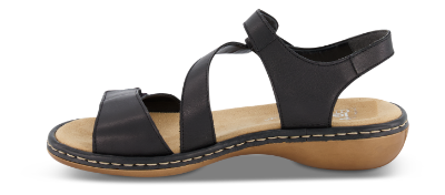 Rieker Damesandal Sort 659C7-00 | Skoringen