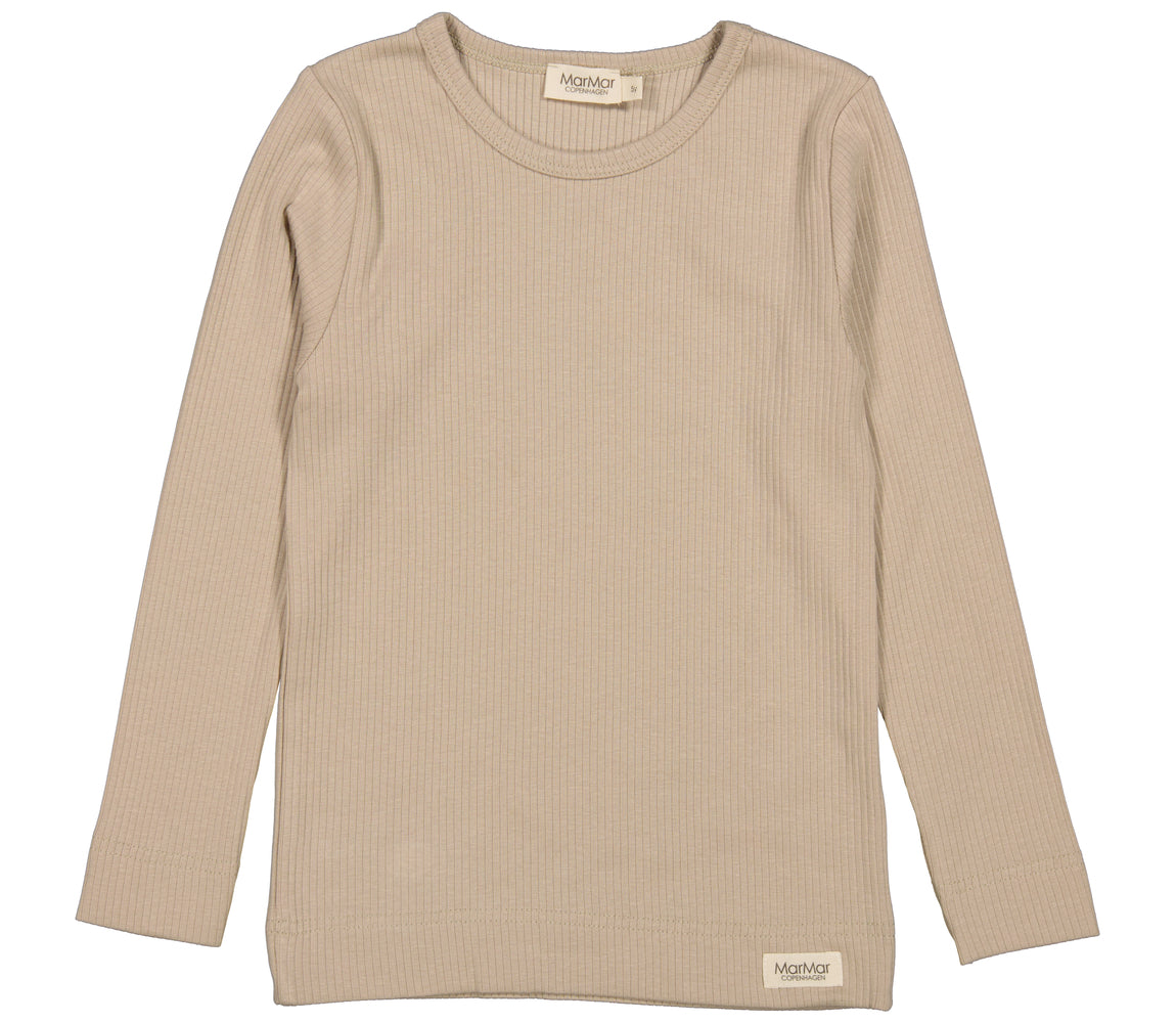 Plain Tee LS, T-shirt - Stone Wall
