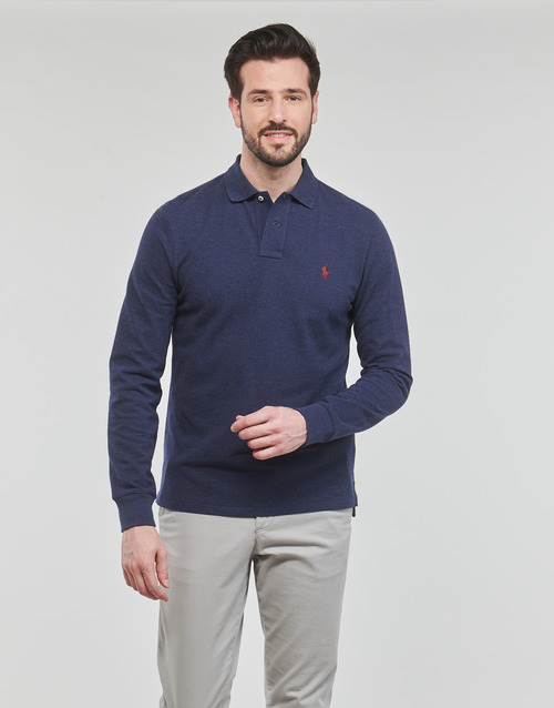 Polo Ralph Lauren - POLO COUPE DROITE EN COTON BASIC MESH Marino