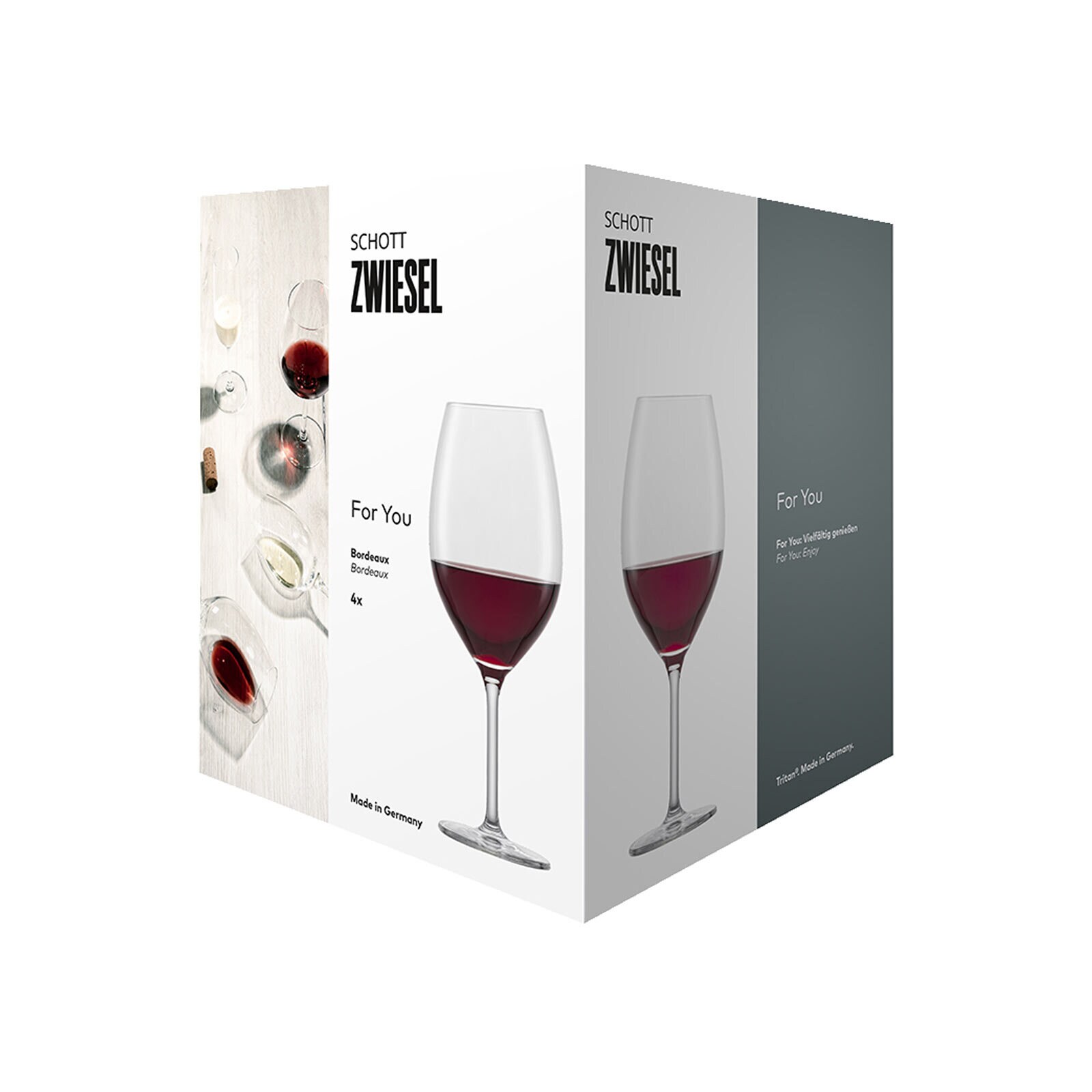 Schott Zwiesel Bordeaux Rotweinglas For you 600 ml 4er Set