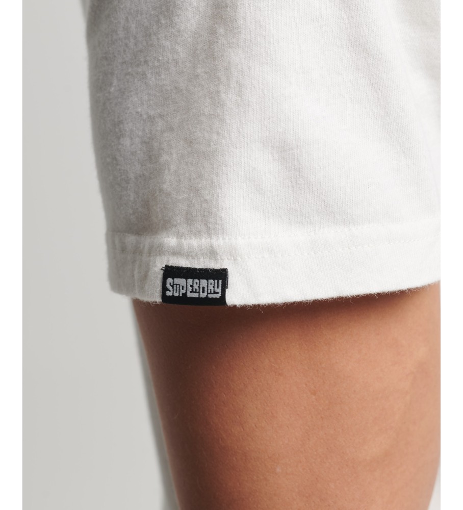 Camiseta fotográfica Superdry branca