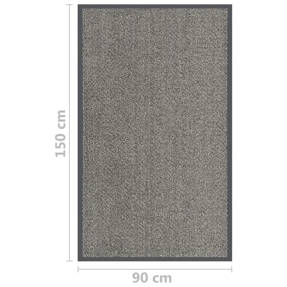 vidaXL - Deurmat - Bruin - Polypropyleen - 90 x 150 cm