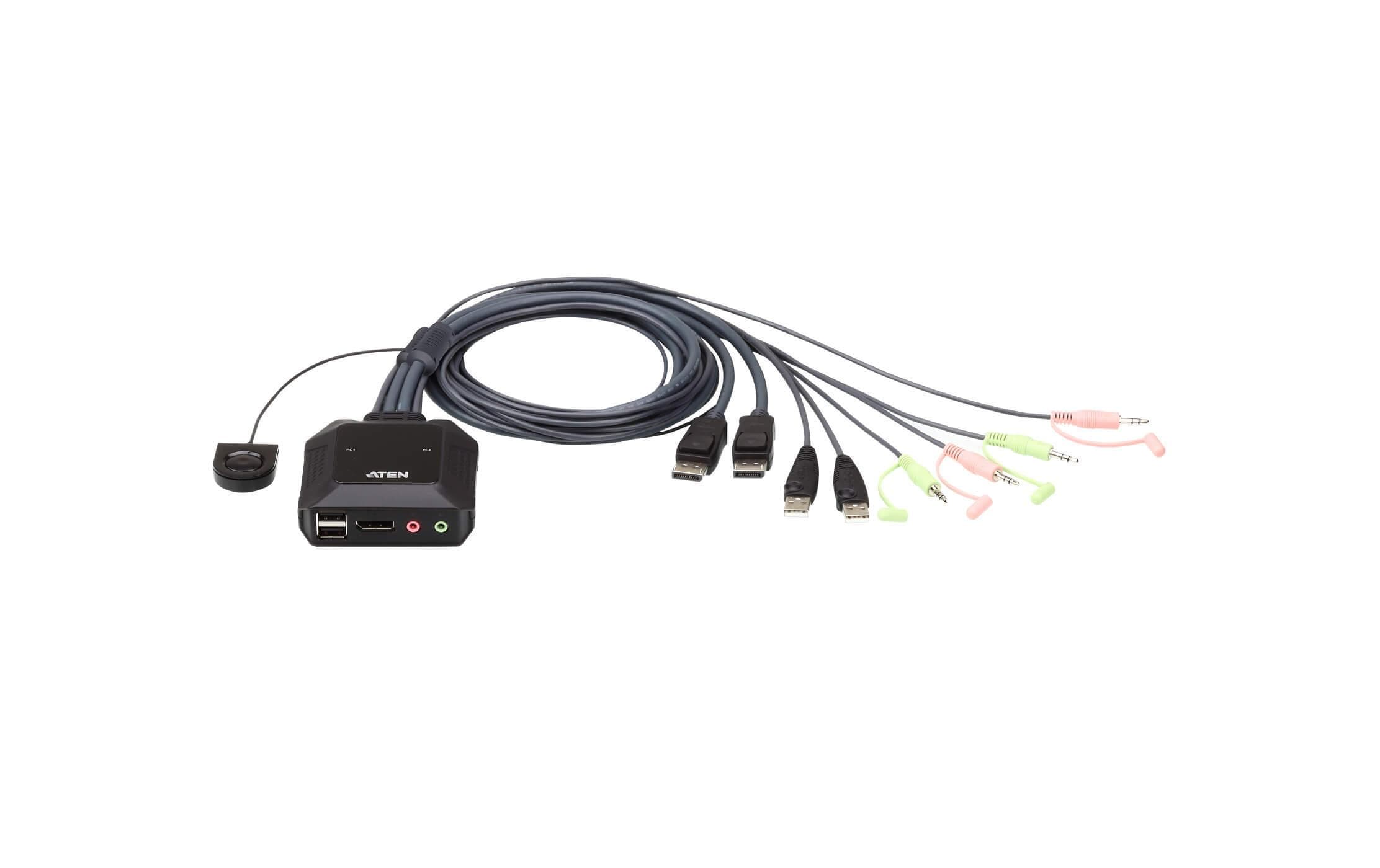 KVM Switch CS22DP2-Port USB DisplayPort Kabel KVM-Switch