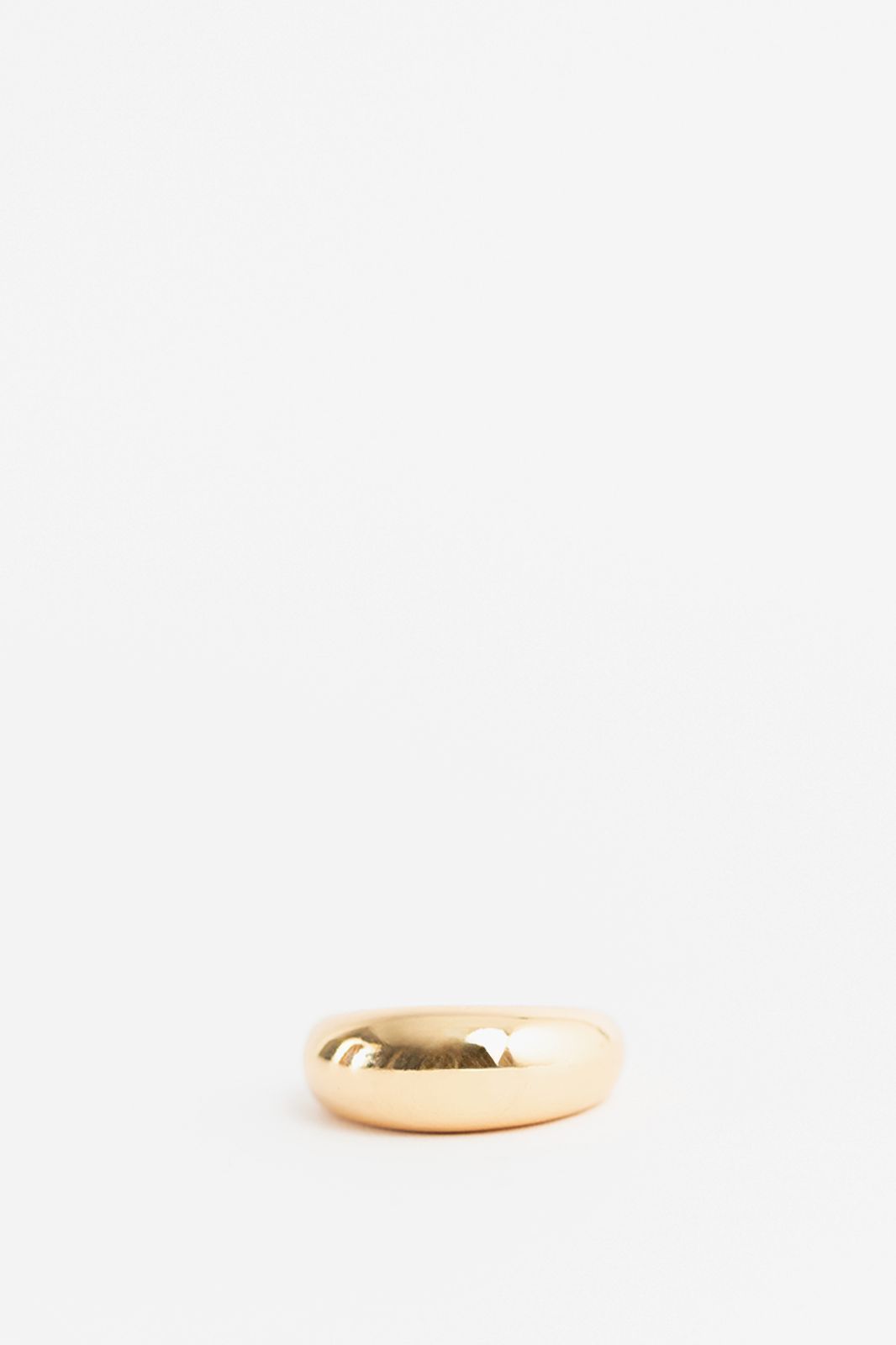 Gold plated dome ring