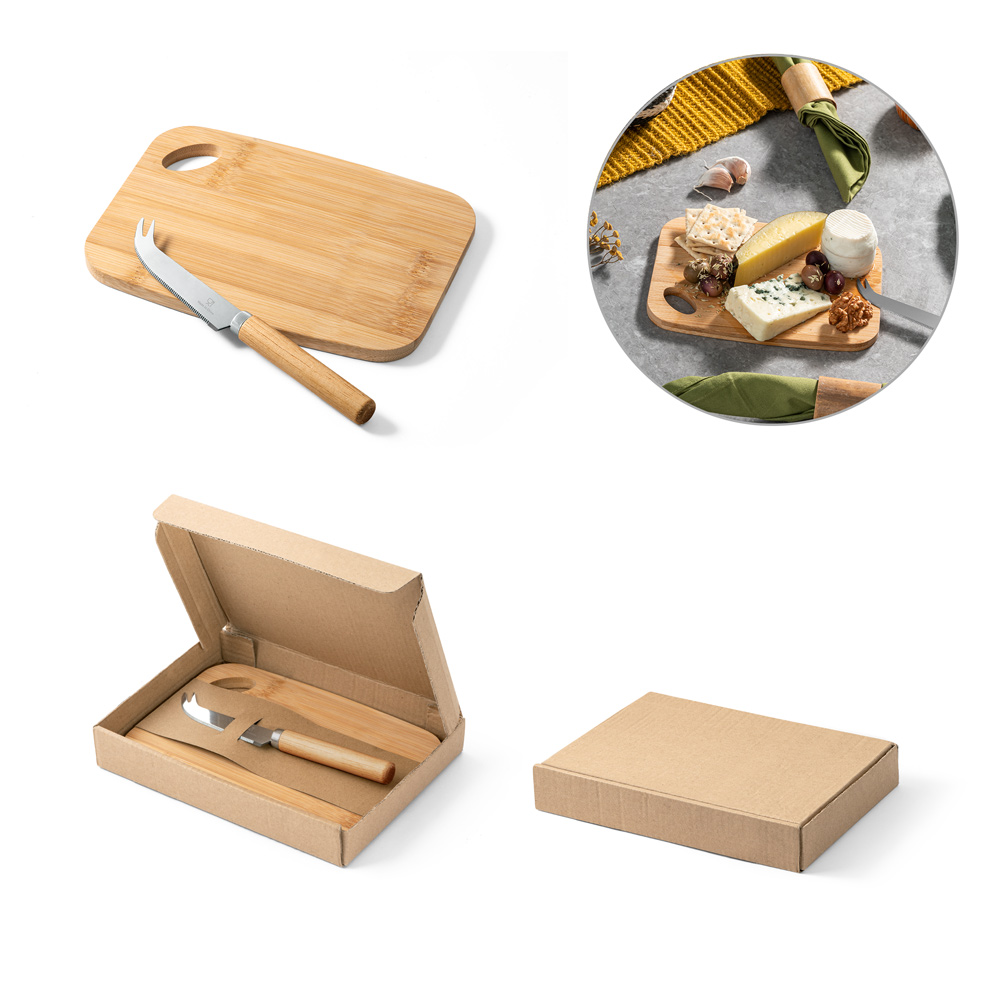 hi!dea 94028 - Planche et couteaux à fromage