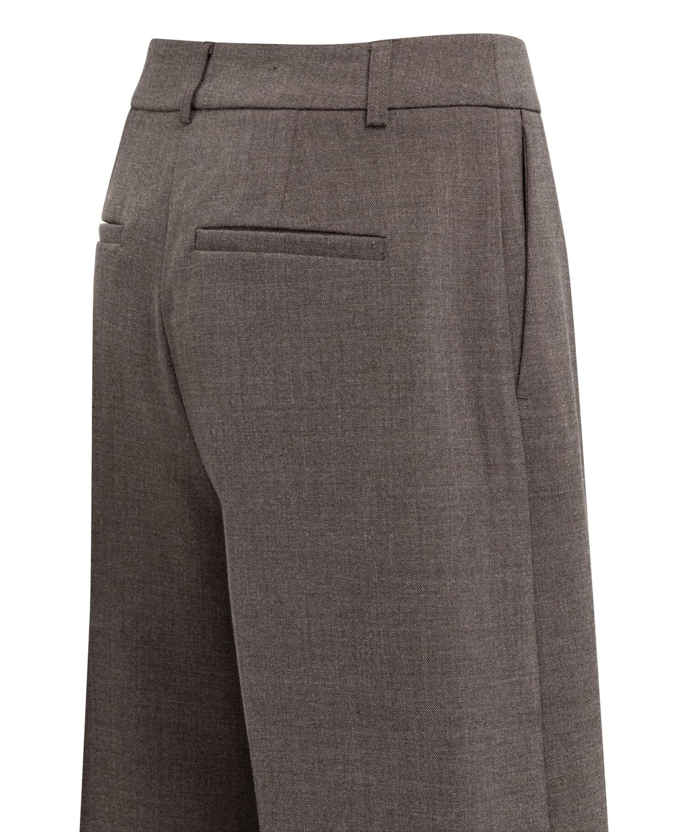 YAYA Geweven met hoge taille dames bermuda bruin